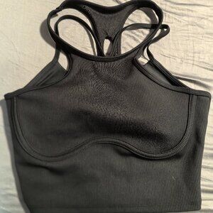 Alo Yoga black bra tank